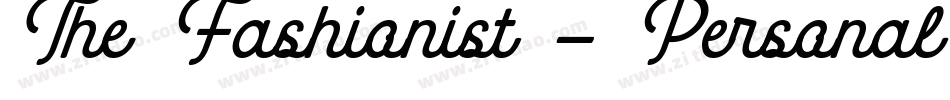 The Fashionist - Personal Use字体转换
